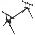 Produktbild: Rod Pod Rutenständer mit Tasche für 3 Angelruten Karpfen Rutenhalter Aluminium