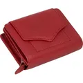 Produktbild: RFID Damen Geldbörse Portemonnaie Geldbeutel Damenbörse Leder Rot (528B) - Rot