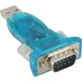 Produktbild: InLine USB zu Seriell Adapter, Stecker A an 9pol Sub D Stecker, mit USB Verlängerung 0,2m (33304A)