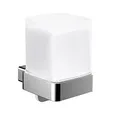 Produktbild: Emco Loft Seifenspender (Stülpbecher aus Kristallglas satiniert, für Flüssigseifen) 052100103, Chrom, Normal, Füllmenge 155 ml, Glas