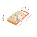 Produktbild: S 3795 A SOFIMA Luftfilter für FIAT