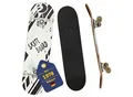 Produktbild: Best Sporting Skateboard Kid I Skate-Board ABEC 3 Kugellager I hochwertige Skateboards aus Holz & Aluminum I Skateboard Erwachsene I 78,5 x 20,4 cm Skateboard Deck mit schwarz-weißem Design