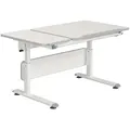 Produktbild: Paidi Jugendschreibtisch, Weiß, Metall, Kunststoff, Holzwerkstoff, 70x53-79x130 cm, Blauer Engel, Goldenes M, höhenverstellbar, Arbeitszimmer, Schreibtische, Jugend- & Kinderschreibtische
