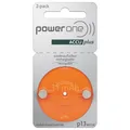Produktbild: PowerOne P13 PR48, ACCUplus Hörgeräteakku, 2er Pack