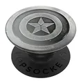 Produktbild: PopSockets - austauschbarer, Ausziehbarer Sockel und Griff für Smartphones und Tablets - Captain America Monochrome