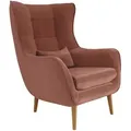Produktbild: Mirjan24 Sessel, Rosa, Holz, 80x106x95 cm, Wohnzimmer, Sessel, Polstersessel