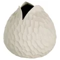 Produktbild: ASA Selection CARVE Vase Blumenvase Handgefertigt Creme Feinsteinzeug H 10,5 cm
