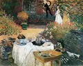 Produktbild: 1art1 Claude Monet Poster Das Mittagessen, 1873 Kunstdruck Bild 50x40 cm