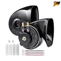 Produktbild: Autohupe Horn Signalhorn 12V 120DB PKW LKW Motorrad 2 Stück Schwarz für E-Bikes