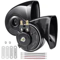 Produktbild: 2x LKW Hupe 12V 118dB Autohupe Schwarz