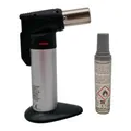 Produktbild: Nola Küchenbrenner inklusive 18ml Nachfüllgas, Flambierbrenner, Nachfüllbarer Crème Brulée Brenner, Lötbrenner mit Sicherheitsschloss für die Küche, Home Crème Brulée, Desserts, Camping, Löten Art.876