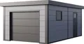 Produktbild: Telluria Garage Classico 3663 inkl. Sektionaltor mit Elektroantrieb lichtgrau