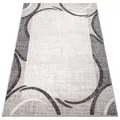 Produktbild: oKu-Tex Teppich Kurzflorteppich, modern, geometrisches Muster, Wohnzimmerteppich, rechteickig, Höhe: 11 mm, Teppich Wohnzimmer, Designteppich, meliert, weicher und dichter Flor weiß 240 cm x 340 cm x 11 mm