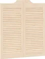 Produktbild: vidaXL Schwingtüren Lamellen-Design 1-Paar 90x80 cm Massivholz Kiefer