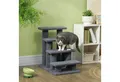Produktbild: PawHut Kratzbaum Tiertreppe Katzentreppe Hundetreppe 4 Stufen, Grau, 61x41x60cm