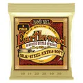 Produktbild: Ernie Ball Earthwood Silk and Steel Extra Soft 80/20 Bronze Akustik-Gitarrensaiten, 3er-Pack, Stärke 10-50