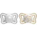 Produktbild: Chicco Physio Light Physio Forma Night Schnuller 6-16 m Grey/Gold 2 St.