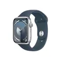 Produktbild: Apple Watch Series 9 GPS 45 mm Aluminium Silber Sportarmband Sturmblau  M/L