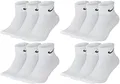 Produktbild: NIKE 12 Paar Socken One Quater Socks Herren Damen Kurze Socke Knöchelhoch, Farbcode + Farbe:A40 12 Paar weiss, Größe:46-50