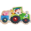 Produktbild: Haba Greifpuzzle Lustige Traktorfahrt (6 Teile) (1305550001)