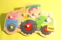 Produktbild: Greifpuzzle LUSTIGE Traktorfahrt Sperrholz 6 Teile   1+ Jahre von HABA Nr 305550