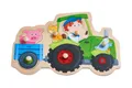 Produktbild: 305550 - Greifpuzzle Lustige Traktorfahrt Greifpuzzle ab 1 Jahr bunt