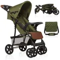 Produktbild: LIONELO Emma Plus Kinderwagen bis zu 15 kg, Kindersportwagen, leicht modern klein Buggy mit Liegeposition, zusammenklappbar, große Räder, großer Korb, Tasche