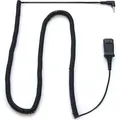 Produktbild: Poly Adapterkabel (3m), 2,5mm-Klinke auf QD, Spiralkabel - Schwarz