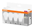 Produktbild: Osram 4er-Pack E27 LED Lampe Base 9W 806Lm 2700K Warmweiss wie 60W