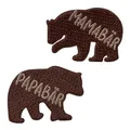 Produktbild: Mono-Quick 14269 Mama+Papa Bären Applikation, Bügelbild, Patch, Aufnäher, Mamabär Papabär 2er Set
