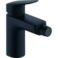 Produktbild: hansgrohe Logis Bidetmischer, ComfortZone100, Zugstangen Ablaufgarnitur, Ausladung 119mm, 71200670, Farbe: Mattschwarz