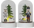 Produktbild: Star LED-Tischdekoration 'Nutcracker', 2 Glaskuppel,