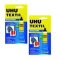 Produktbild: 2x Uhu Textil Spezialkleber 20g/19ml Stoffkleber Textilkleber Waschbar Reparatur