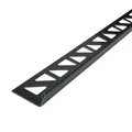 Produktbild: Fliesenschiene Fliesenprofil Edelstahl L-Profil Höhe 12,5mm, Länge 250cm Schwarz