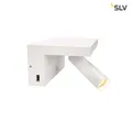 Produktbild: SLV 1002140 KARPO Bedside LED Indoor Wandaufbauleuchte weiß 3000K