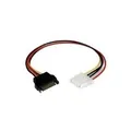 Produktbild: StarTech.com SATA auf Molex LP4 Stromadapter - Bu/St - Netzteil - 15 PIN SATA Power (M) - interne Stromversorgung, 4-polig (W) - 30,48 cm (LP4SATAFM12)
