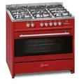 Produktbild: GURARI Gas-Standherd GCH E 911 R, Gas Elektro Standherd 90 cm/ Range Coocker / 121L / 8 Funktionen rot