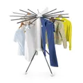 Produktbild: EASYmaxx Fächer-Wäscheständer 800 – zusammenklappbar, variabel aufstellbar mit 16 Armen | Wäschespinne mit System | individuell anpassbar an Raum & Wäschemenge | Platzsparend & stabil mit 4-Fuß-Stativ