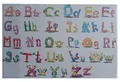 Produktbild: BYUP Schreibtischunterlage 58,5x38,5 cm / mit Alphabet 'ABC' (weiß, Filz)