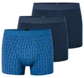 Produktbild: Schiesser Unterwäsche Boxershorts 95/5 Webgummibund Herren-Shorts dunkelblau/blau Herren - 3 Stück, Größe: 5