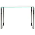Produktbild: Kate Konsolentisch mit klaren Glas und Chrom Gestell.