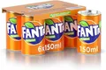 Produktbild: 72x Fanta Mini Orange Orangenlimonad Dose 150ml 100% italienische Orangen Softdrink
