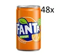 Produktbild: 48x Fanta Mini Orange Orangenlimonad Dose 150ml 100% italienische Orangen