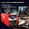 Produktbild: MIG/MAG Schweißgerät mit Fülldraht &Elektroden für Einsteigergerät MIG130 VECTOR