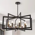 Produktbild: HvKvHvY Vintage lampe wohnzimmer,E14 Geometrische Bauernhaus Hängeleuchte