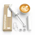 Produktbild: Subminimal Performance Milk Foamer - NanoFoamer Lithium Handheld Frother - Rechargeable, Dual-Speed Microfoamer - Microfoamed in 30 Seconds - Barista-Style Coffee Drinks at Home, White Special Edition