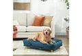 Produktbild: PawHut Tierbett Hundecouch, Hundesessel mit Holzbeine, Polyester-Gewebe, Blau 96 x 66 x 24 cm