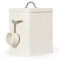 Produktbild: Theo&Cleo Waschmittel Aufbewahrung 6.5L, Metall Waschpulver Box, Aufbewahrungsbox für Hundefutter, Katzenfutter, Kaffeebohnen (Matt Beige)