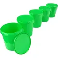 Produktbild: Fixedbyu - 5x Eimerset für Lebensmittel- und Chemieindustrie, 15,9 Liter Fassungsvermögen, grün