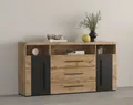 Produktbild: INOSIGN Sideboard Roger,Breite 182cm, stilvolle Schrank, 2 Holztüren 3 Schubladen, Kommode mit viel Stauraum, Einlegeböden verstellbar